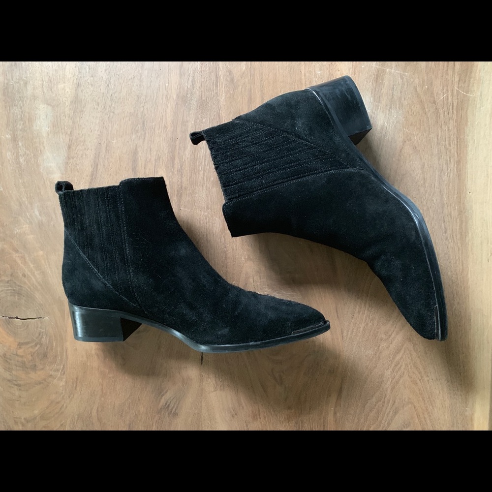 Marc Fisher Black Suede Boots